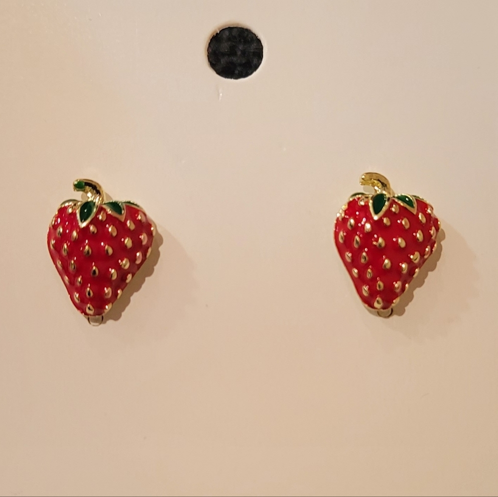 Strawberry earrings